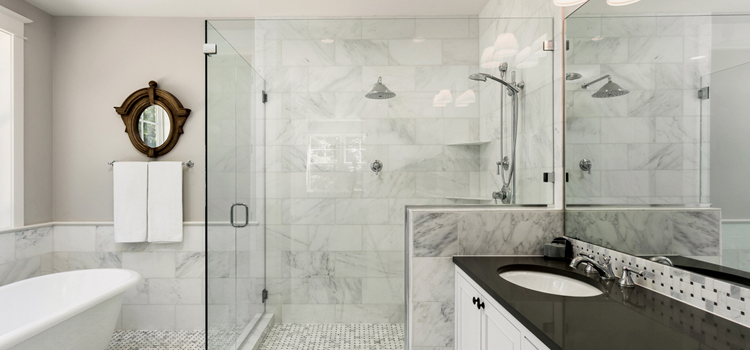 bathroom shower door installation in Rubidoux